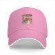 Black baseball cap with retro anime motorcycle graphic print