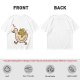 Olive T-Shirt Featuring Frog Riding Duck Holding Knife