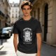 Oversized Army Green T-Shirt with Overthinking World Champion Brain Graphic