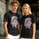 Olive T-Shirt with Black Magic Coffee Wizard Cat Graphic