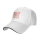 Black Baseball Cap With Pastel Cucumber Themed Graphic Print