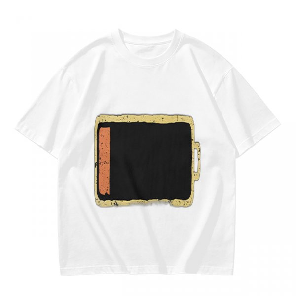 Olive Green T-Shirt With Distressed Retro TV Graphic Print