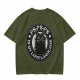 Olive cat graphic t-shirt with 'PS PS PS is my love language' print