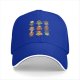 Black Baseball Cap With Cute Animal Teacup Character Print
