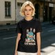 Olive T-Shirt With Funny Cat Graphic 'Catholic' Print