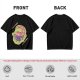 Olive Green T-Shirt With Surreal Monster Graphic Print