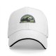 Black Baseball Cap With Sleeping Panda Graphic Design