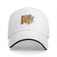 Black Baseball Cap With Playful Ramen Bowl Graphic Design