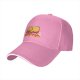 Black baseball cap with sleeping duck graphic and 'Until My Problems Disappear' text