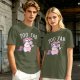 Olive T-Shirt with Too Fab Cool Unicorn Graphic Print