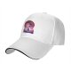 Black Baseball Cap With Anime Sunset Silhouette Graphic