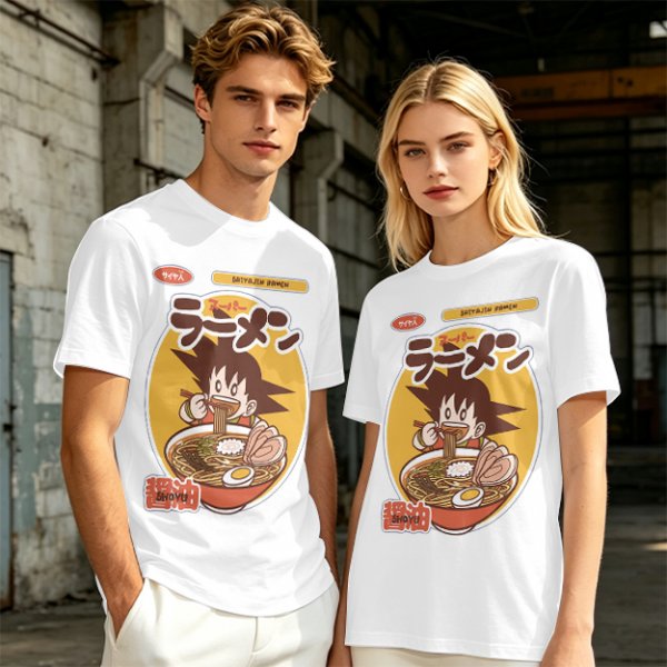 Olive Anime Ramen Graphic T-Shirt
