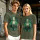One Piece Roronoa Zoro Graphic Print Olive T-Shirt