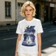 Olive T-Shirt With Magical Fantasy Creature Silhouette Art Print