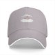 Black baseball cap with no thoughts sleeping character on cloud graphic
