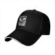Black Baseball Cap With The Moon Tarot Card Skeleton Design