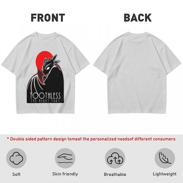 Toothless The Night Fury Dragon Graphic T-Shirt