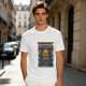 Olive T-Shirt With Skeletor The Power Of Christmas Graphic Print