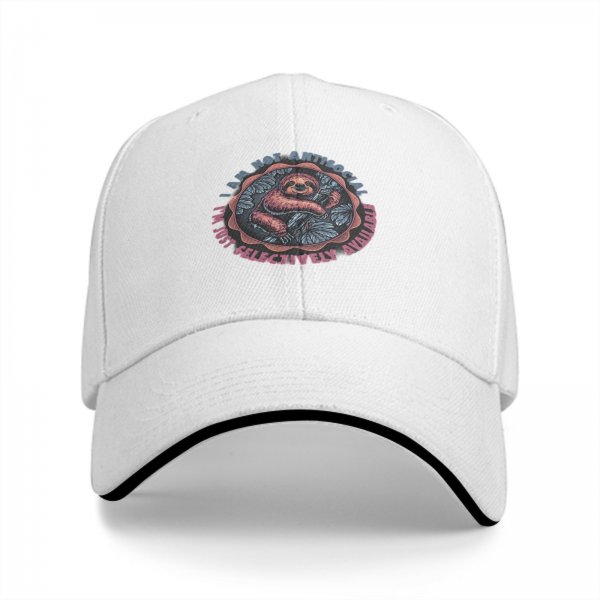 I Am Not Antisocial Sloth Baseball Cap