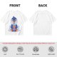 Olive T-shirt with Cute Penguin Drinking Boba Tea Print