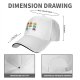 Black baseball cap with colorful emotional octopus graphic print