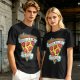 Olive T-Shirt With Pizza Slice 'Trapped In A Love Triangle' Print