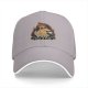 Black Baseball Cap Featuring This Is Fine Meme Dog Art