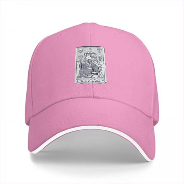 Black baseball cap with elf tarot card graphic