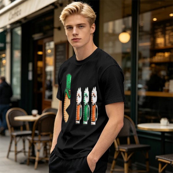St Patricks Day Leprechaun Hat Beer Mug Graphic T-Shirt