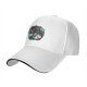 Black Baseball Cap With Mermaid And Pearl Shell Graphic