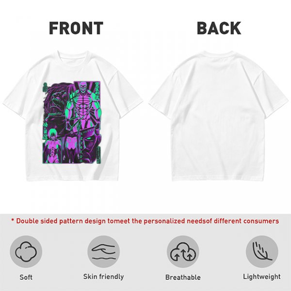 Attack on Titan Anime Villains Neon Graphic T-Shirt