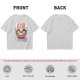 Olive T-Shirt With Cute Ramen Cat Bowl Graphic Print