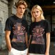 Olive T-Shirt With A Bear Holding A Campfire Mug Design