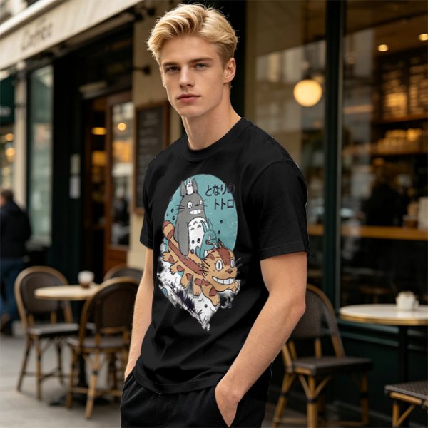 My Neighbor Totoro Characters Catbus Graphic T-Shirt