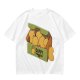 Olive T-Shirt With Cappy Nuggets Cartoon Print
