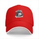 Black baseball cap with 'Give Me Coffee Or Give Me Death' skull graphic