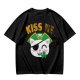 Kiss Me Pirate Cat Shamrock Graphic T-Shirt