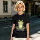 Olive T-Shirt With Meditating Frog Graphic Print