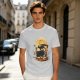 Olive T-Shirt With Dragon Silhouette Full Moon Graphic Print