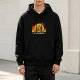 Black Hoodie With Bicycle Sunset Graphic And Funny Cycling Text