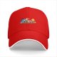 Black Baseball Cap With Winnie The Pooh And Friends Tea Party Print