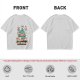 Olive T-Shirt With Funny Cat Graphic 'Catholic' Print