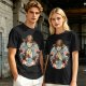 Olive T-Shirt Featuring Monkey D. Luffy Pirate Anime Art