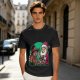 Olive T-Shirt with Santa and Thanksgiving Turkey Graphic