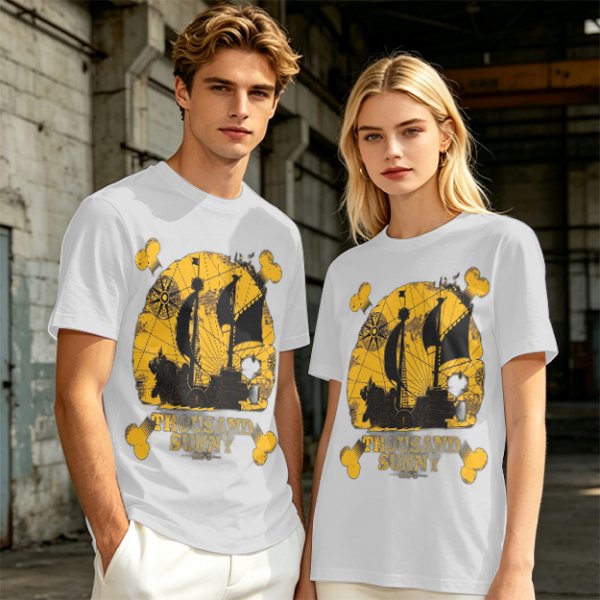 One Piece Thousand Sunny Pirate Ship Graphic T-Shirt