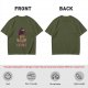 Olive Graphic T-Shirt With Crow Coffee Mug 'Too Murdery Coffee' Print