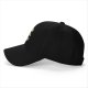 Black Baseball Cap With Cute Ghost Emoji Pattern
