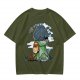 Olive T-Shirt Featuring Hiccup and Toothless from How to Train Your Dragon
