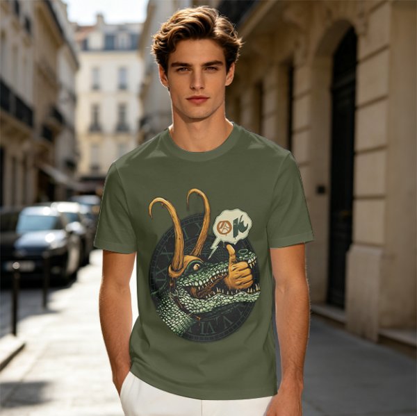 Alligator Loki Thumbs Up Graphic Tee