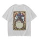 Olive Green T-Shirt With My Neighbor Totoro Art Nouveau Print